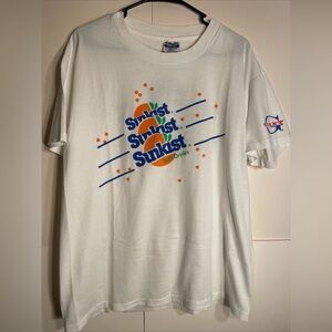 Vintage Sunkist Soft Drink Shirt Men’s Size Large Hanes 50/50 Single Stitched